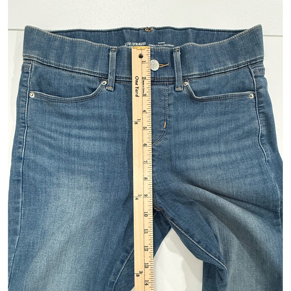 Levi Strauss Signature Womens Perfect Pull On Skinny Shaping Jeans Size 6  W388 - Picture 12 of 13